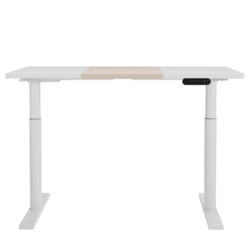 Artiss Standing Desk Motorised Electric Dual Motor Splice White Pine 120CM - Image 3