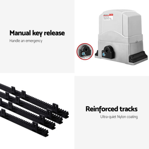 LockMaster Electric Sliding Gate Opener 800KG Keypad 4M - Image 6