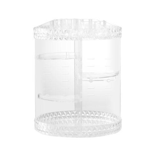 Embellir Makeup Case Acrylic Rotating Cosmetic Organizer Storage Display Holder - Image 3