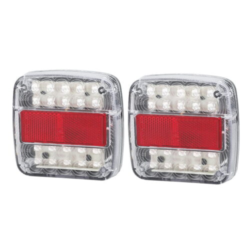 Giantz Pair 26 LED Tail Lights Stop Reverse Indicator 12V Ute Trailer Truck - Image 2