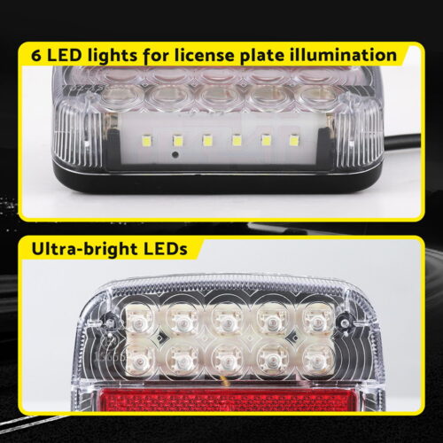 Giantz Pair 26 LED Tail Lights Stop Reverse Indicator 12V Ute Trailer Truck - Image 6
