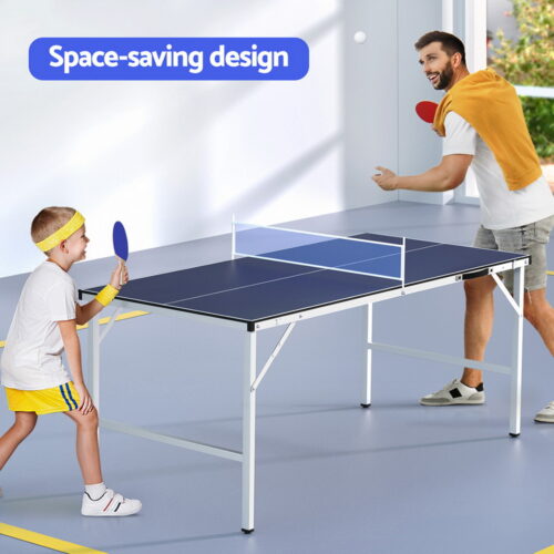 Everfit Table Tennis Ping Pong Table Portable Foldable Family Game Home Indoor - Image 4