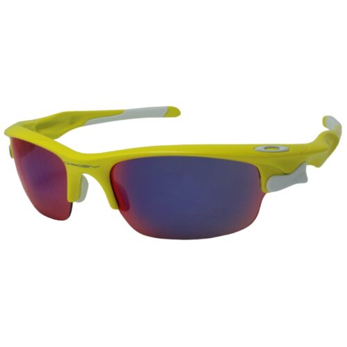 Oakley Custom Fast Jacket Lemon Peel Positive Red Lens Mens Sports Sunglasses - Image 2