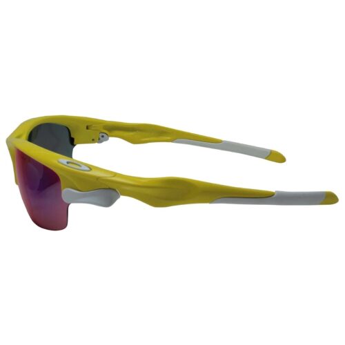 Oakley Custom Fast Jacket Lemon Peel Positive Red Lens Mens Sports Sunglasses - Image 3