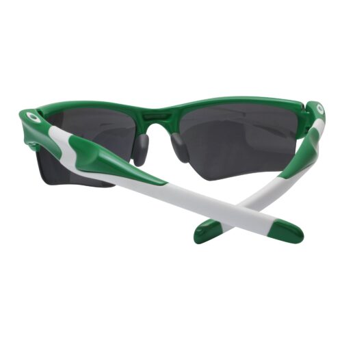 Oakley Custom Half Jacket 2.0 XL Team Bright Green Polarized Black Sunglasses - Image 5