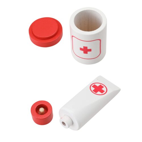 Keezi Kids Doctor Nurse Medical Case Pretend Play Set Stethoscope Medicine Toys - Image 4