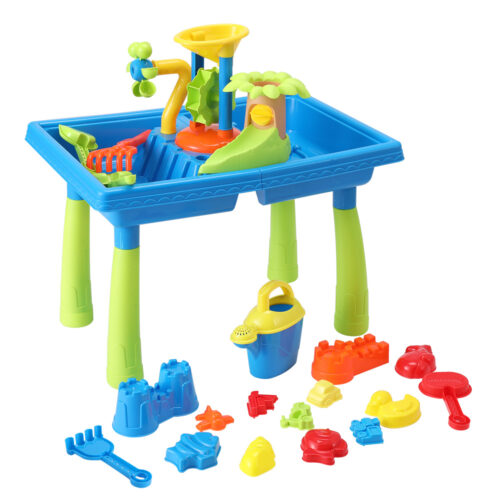 Keezi Kids Sand and Water Table Windmill Shovel Outdoor Sandpit Toys Beach Play - Image 3