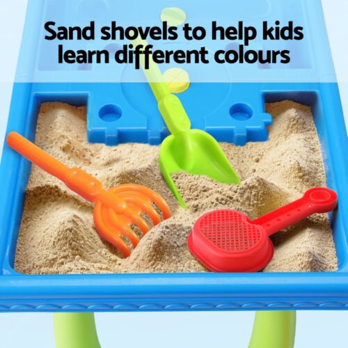 Keezi Kids Sand and Water Table Windmill Shovel Outdoor Sandpit Toys Beach Play - Image 5