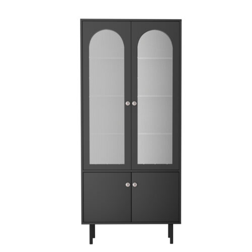 Artiss Buffet Sideboard Cupboard Cabinet Black - Image 5