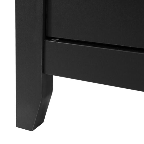Artiss Buffet Sideboard Shelves Double Doors - Black - Image 6