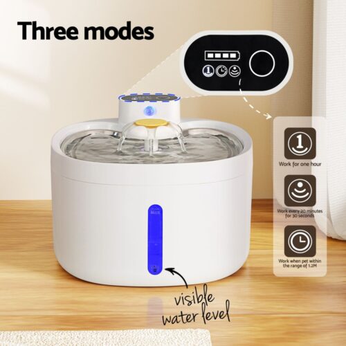 i.Pet Pet Water Fountain Feeder Dispenser Filter Dog Cat Drinking Automatic 2.6L - Image 3