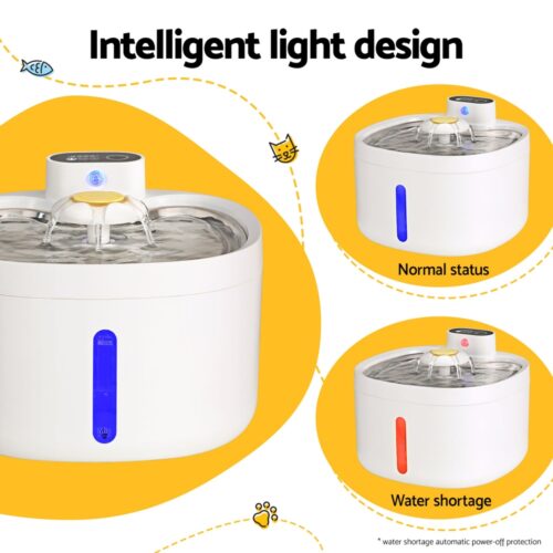 i.Pet Pet Water Fountain Feeder Dispenser Filter Dog Cat Drinking Automatic 2.6L - Image 4