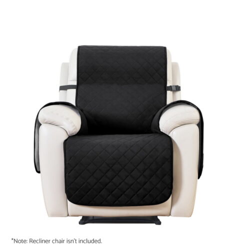 Artiss Recliner Chair Cover 100% Water Resistant Black - Image 2