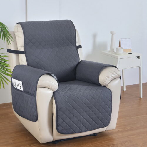 Artiss Recliner Chair Cover 100% Water Resistant Grey - Image 6
