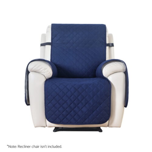 Artiss Recliner Chair Cover 100% Water Resistant Navy - Image 2