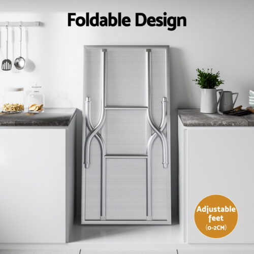 Cefito Stainless Steel Kitchen Benches Work Bench Food Foldable 430 - Image 5