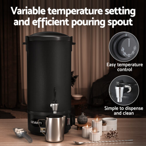 Devanti 10L Wax Melter Candle Making 1520W Melting Pot Furnace Pour Spout Soap - Image 7
