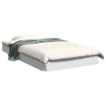 Bed Frame White 90x190cm Engineered Wood