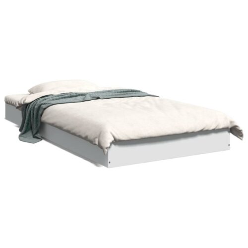 Bed Frame White 90x190cm Engineered Wood