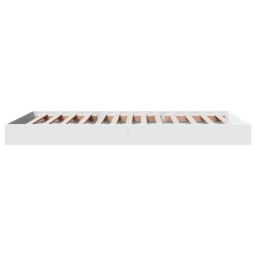 Bed Frame White 90x190cm Engineered Wood - Image 5