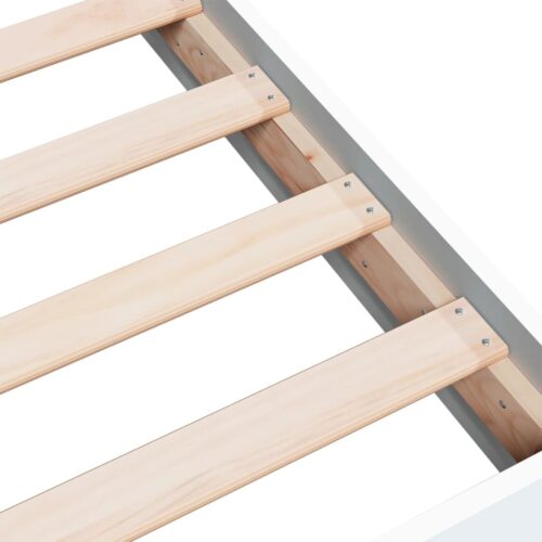 Bed Frame White 90x190cm Engineered Wood - Image 7