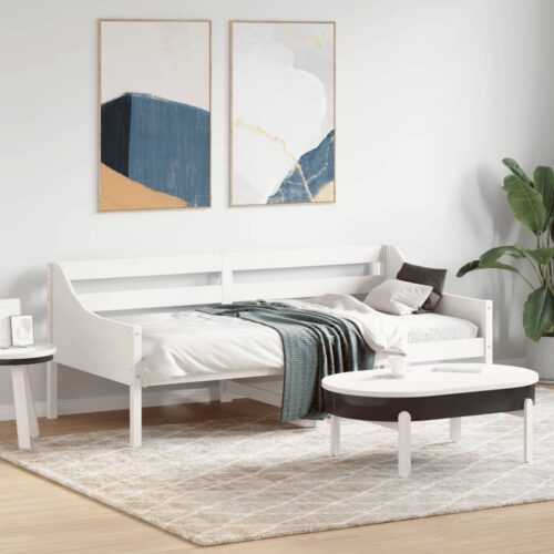 Day Bed White 90x190cm Solid Wood Pine - Image 3
