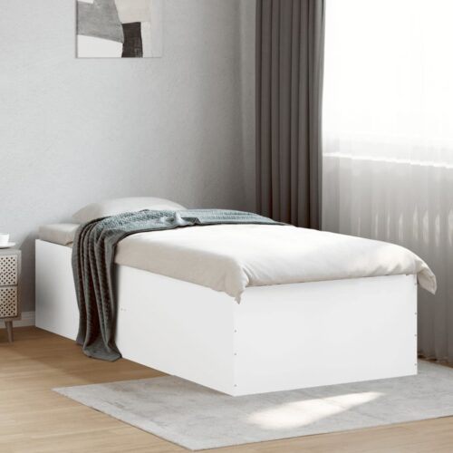 Bed Frame White 90x190cm - Image 3