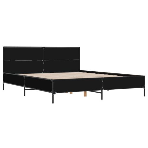 Bed Frame Black 135x190cm - Image 2