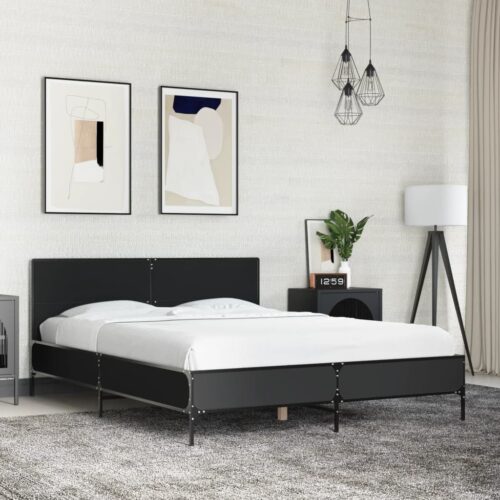 Bed Frame Black 135x190cm - Image 3