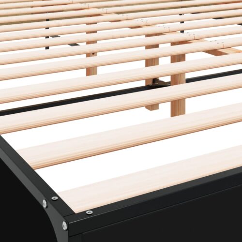 Bed Frame Black 135x190cm - Image 7