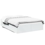 Bed Frame White 135x190cm