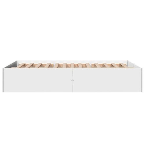 Bed Frame White 135x190cm - Image 5