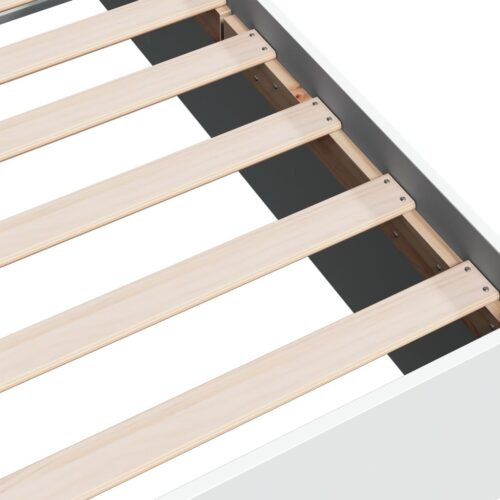 Bed Frame White 135x190cm - Image 7