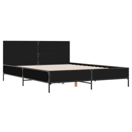 Bed Frame Black 150x200cm - Image 2