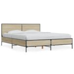 Bed Frame Sonoma Oak 150x200cm