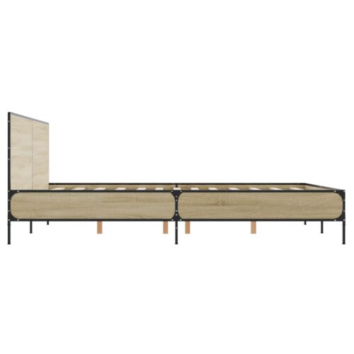 Bed Frame Sonoma Oak 150x200cm - Image 5