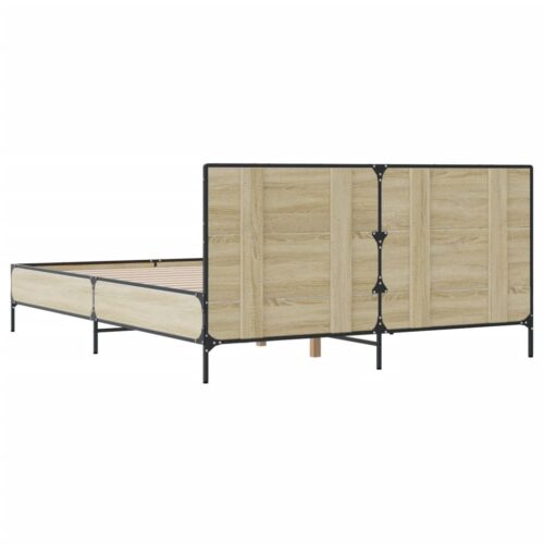 Bed Frame Sonoma Oak 150x200cm - Image 6