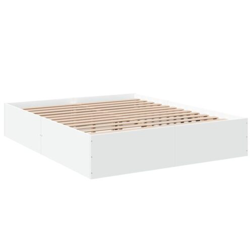 Bed Frame White 150x200cm - Image 2