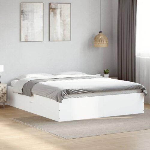 Bed Frame White 150x200cm - Image 3