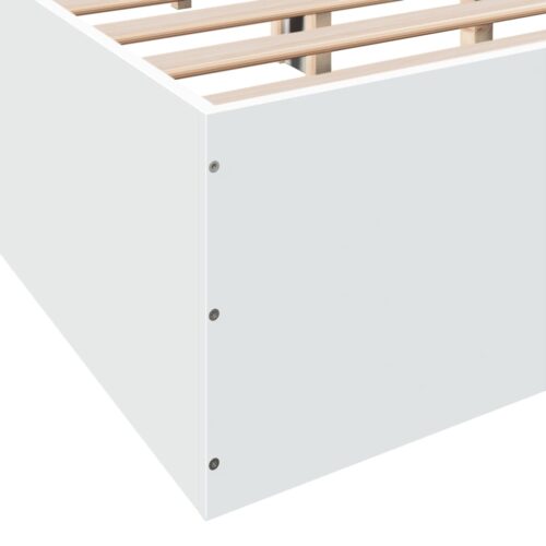 Bed Frame White 150x200cm - Image 8