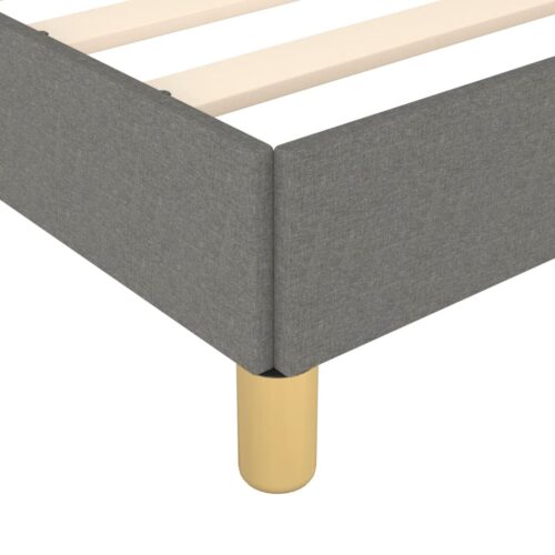 Bed Frame Dark Grey 152x203cm Queen Fabric - Image 8