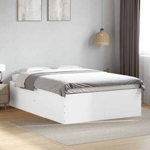 Bed Frame White 135x190cm - Image 3