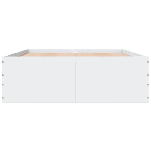 Bed Frame White 135x190cm - Image 4