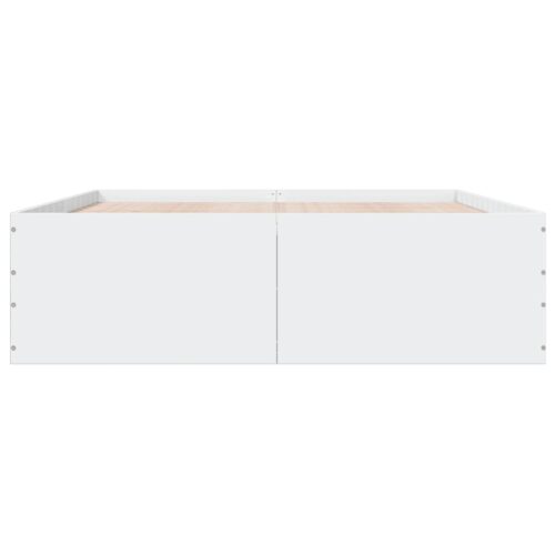 Bed Frame White 150x200cm - Image 4
