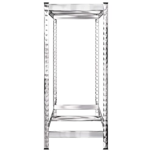 2-Layer Tire Racks 2pcs Silver 110x40x110cm Steel - Image 6