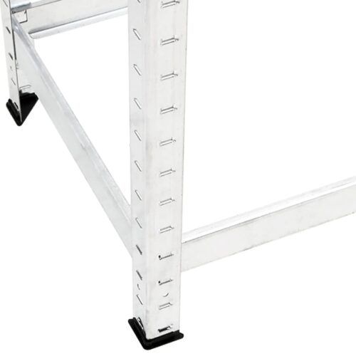 2-Layer Tire Racks 2pcs Silver 110x40x110cm Steel - Image 7