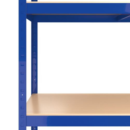 5-Layer Shelves 3pcs Blue Steel Engineered Wood - Image 8
