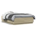 Bed Frame Sonoma Oak 135x190cm
