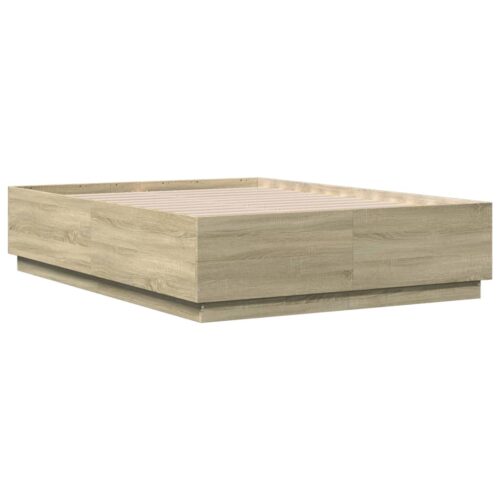 Bed Frame Sonoma Oak 135x190cm - Image 2