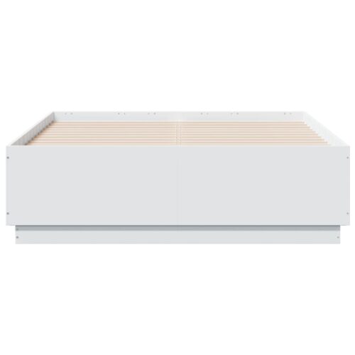 Bed Frame White 135x190cm - Image 4